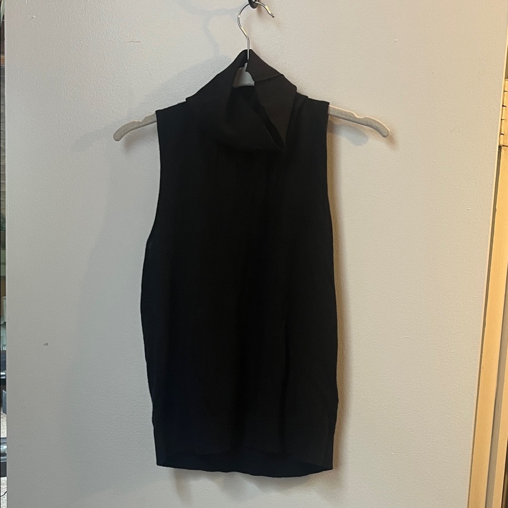 Club Monaco Black Sleeveless Blouse
